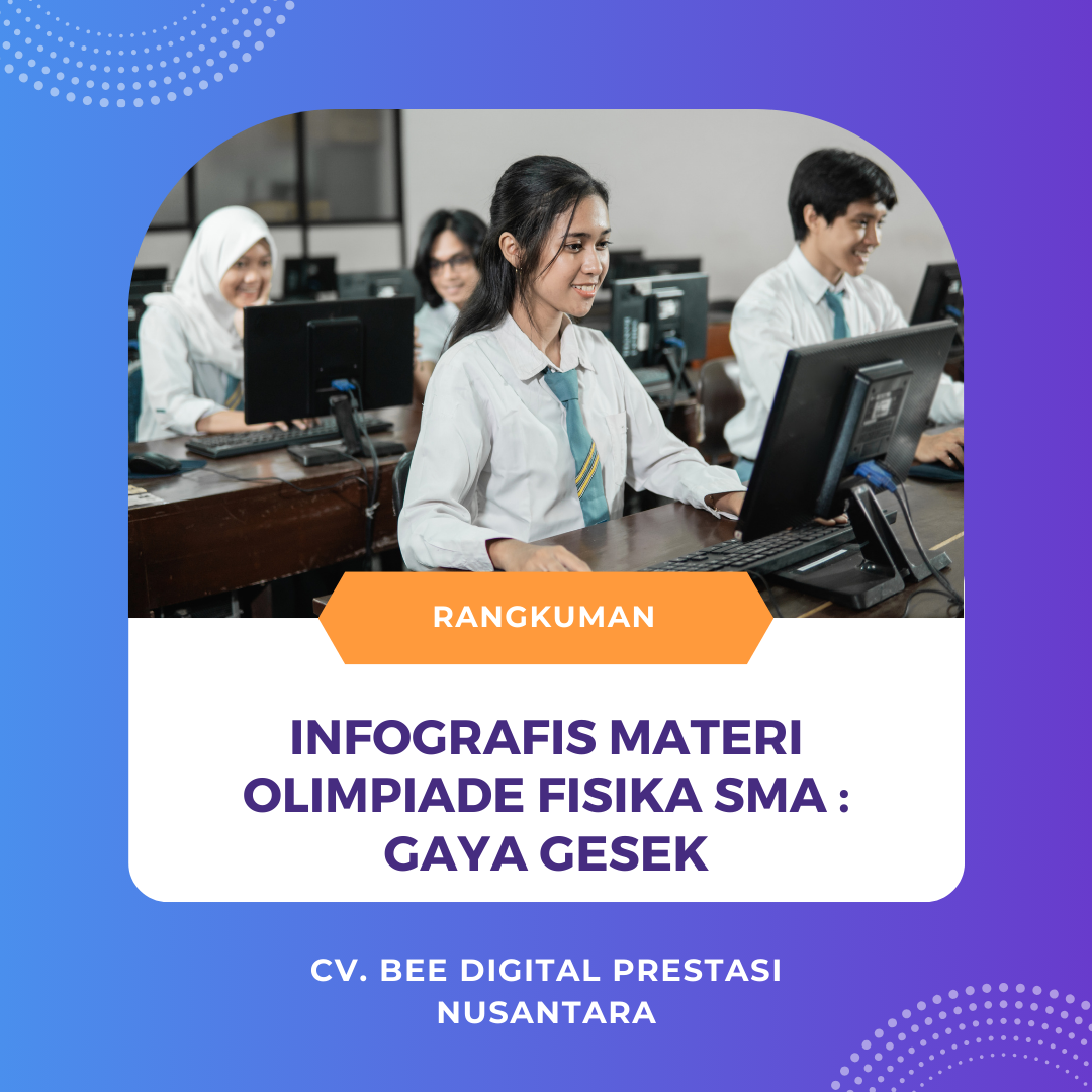 INFOGRAFIS MATERI OLIMPIADE FISIKA SMA : GAYA GESEK
