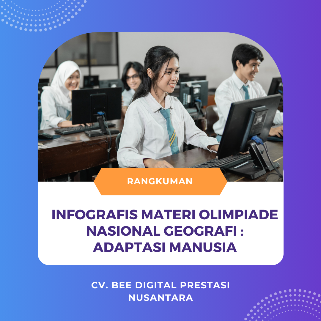 INFOGRAFIS MATERI OLIMPIADE NASIONAL GEOGRAFI : ADAPTASI MANUSIA