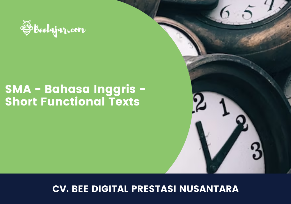 SMA - Bahasa Inggris - Short Functional Texts